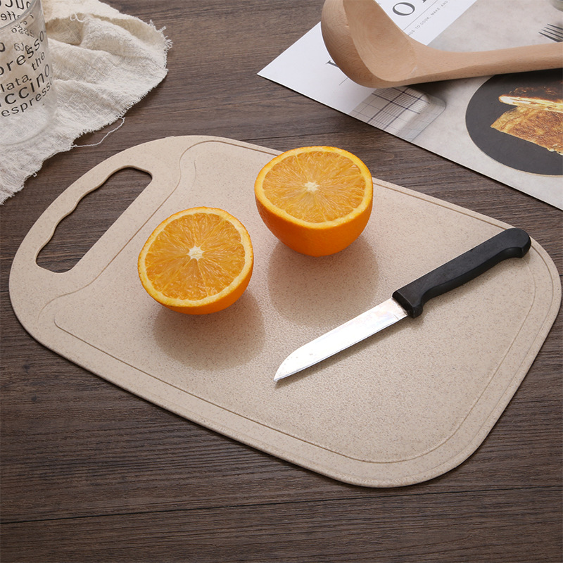Cutting Fruit Cutting Board MildewProof Cutting Board Household Chopping Board Dough Board Mini Wheat Chopping Board