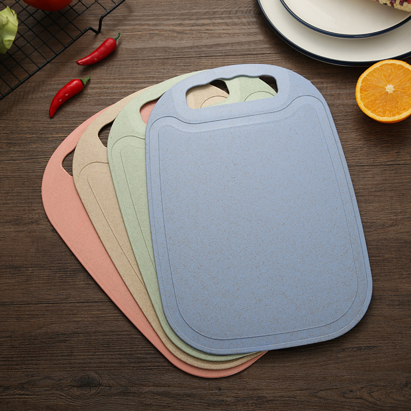 Cutting Fruit Cutting Board MildewProof Cutting Board Household Chopping Board Dough Board Mini Wheat Chopping Board