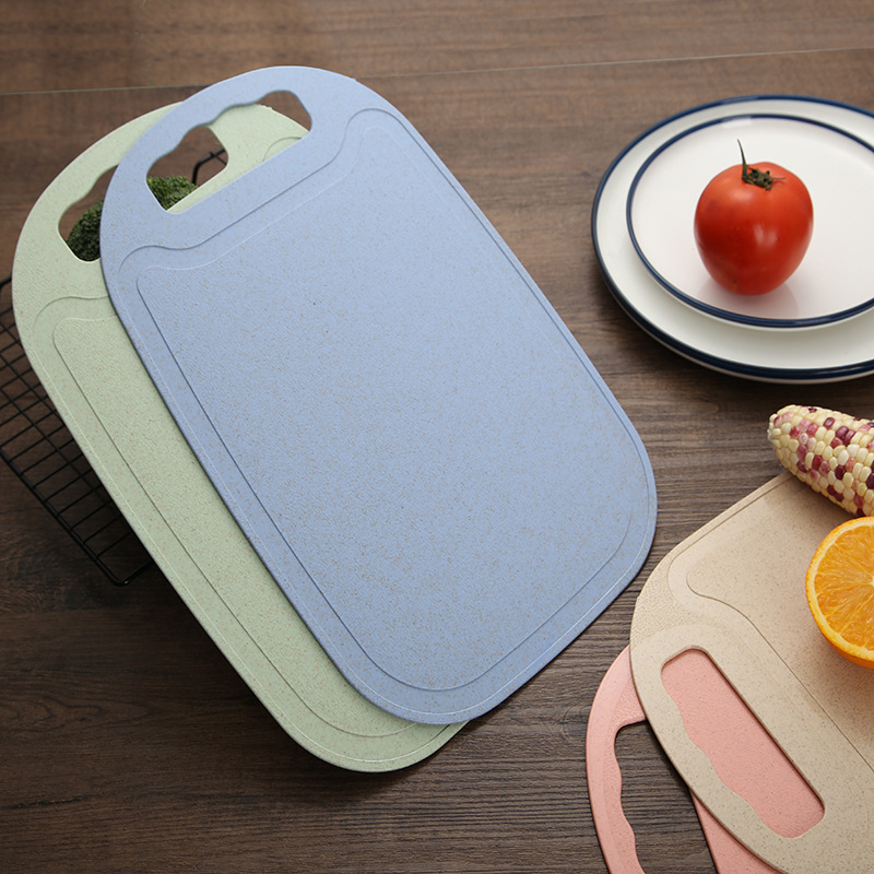Cutting Fruit Cutting Board MildewProof Cutting Board Household Chopping Board Dough Board Mini Wheat Chopping Board