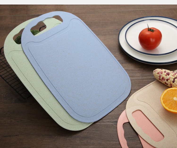 Cutting Fruit Cutting Board MildewProof Cutting Board Household Chopping Board Dough Board Mini Wheat Chopping Board