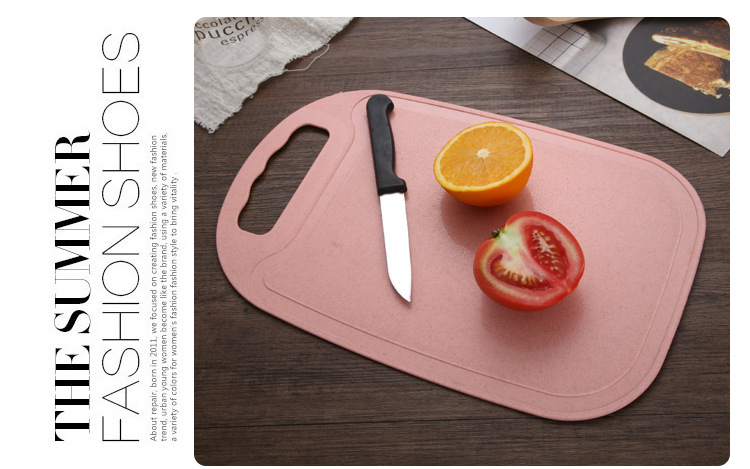Cutting Fruit Cutting Board MildewProof Cutting Board Household Chopping Board Dough Board Mini Wheat Chopping Board