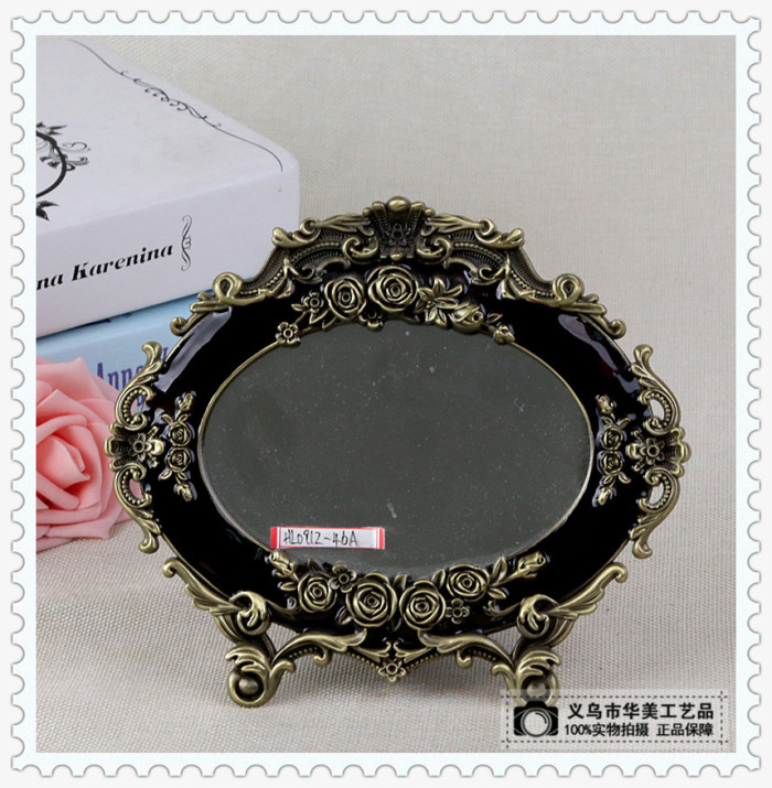 Luxurious table makeup mirror large princess mirror dressing mirror boudoir decoration