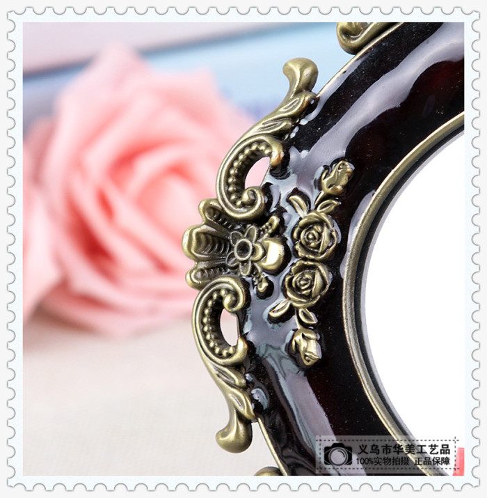 Luxurious table makeup mirror large princess mirror dressing mirror boudoir decoration