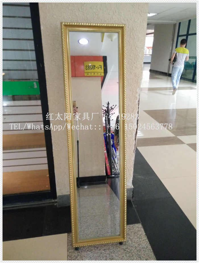Solid wood floor mirror, mirror, European fashion mirror, color mirror, dressing mirror