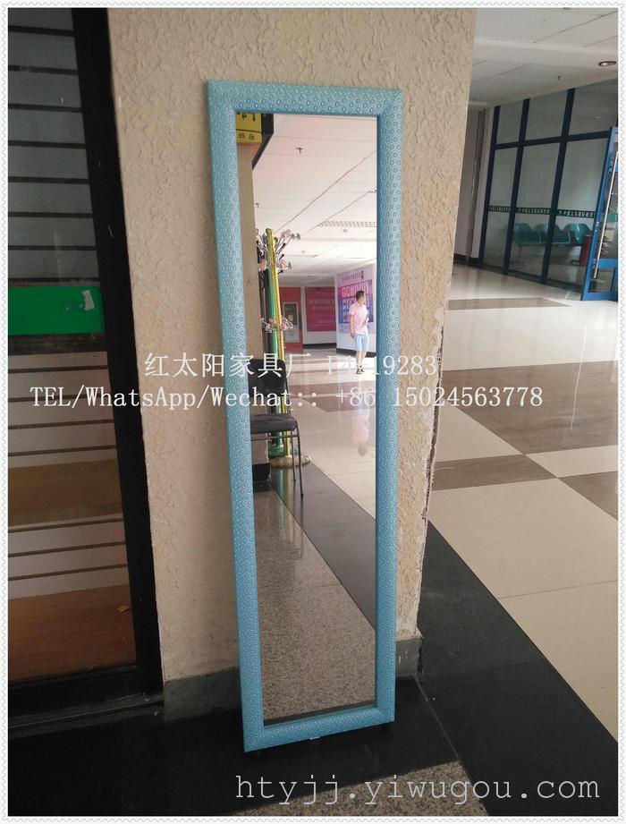Solid wood floor mirror, mirror, European fashion mirror, color mirror, dressing mirror Solid wood floor mirror, mirror, European fashion mirror, color mirror, dressing mirror