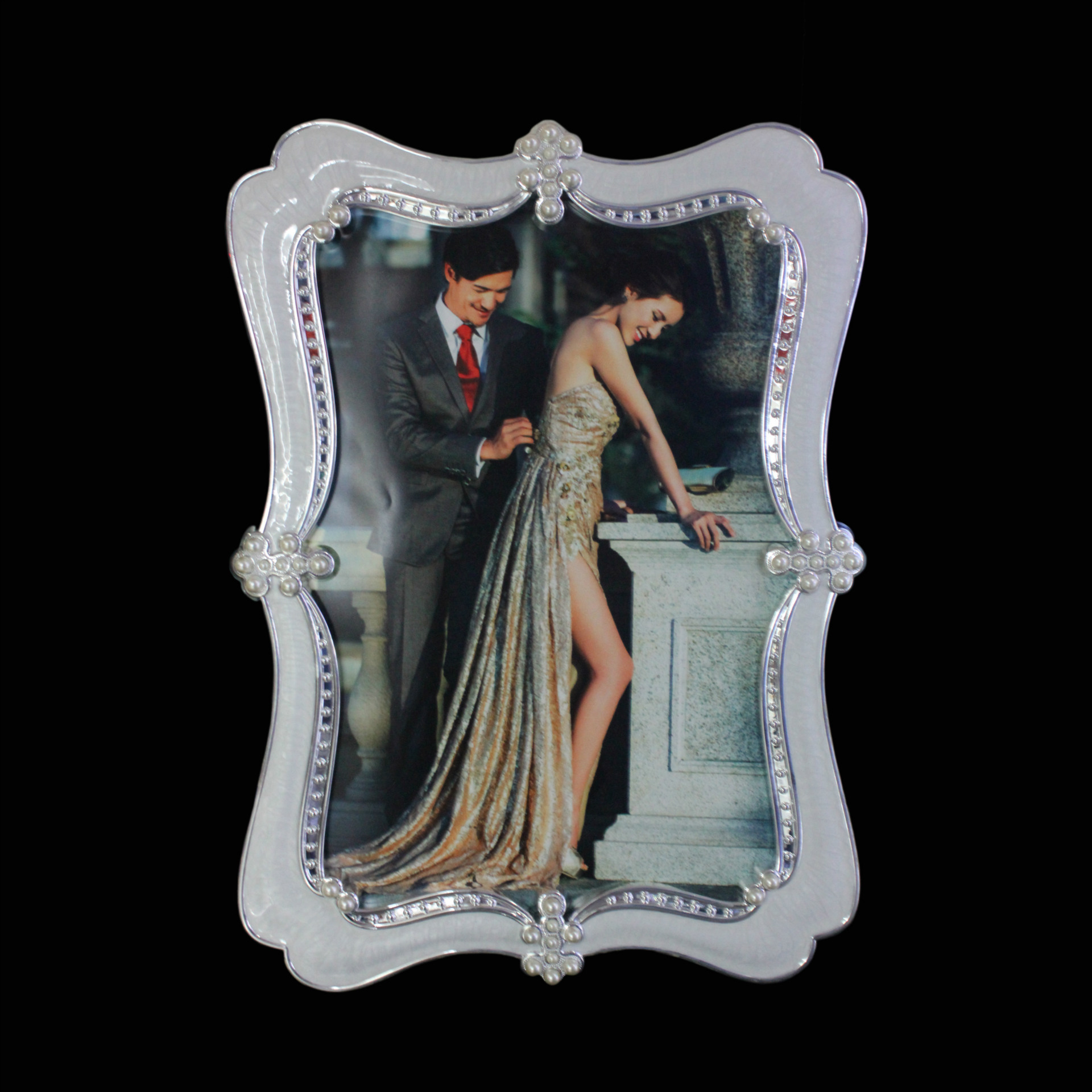 High fashion bedroom King size hanging locker room dressing mirror dual-use creative wedding photo frame wall mirror