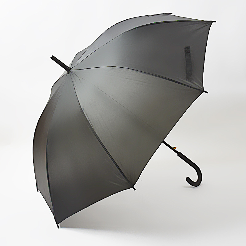 60cm Automatic Black Umbrella Factory Direct Sales 8 Bone Straight Rod Sunny Umbrella Advertising Umbrella Logo Spot Cheap Wholesale