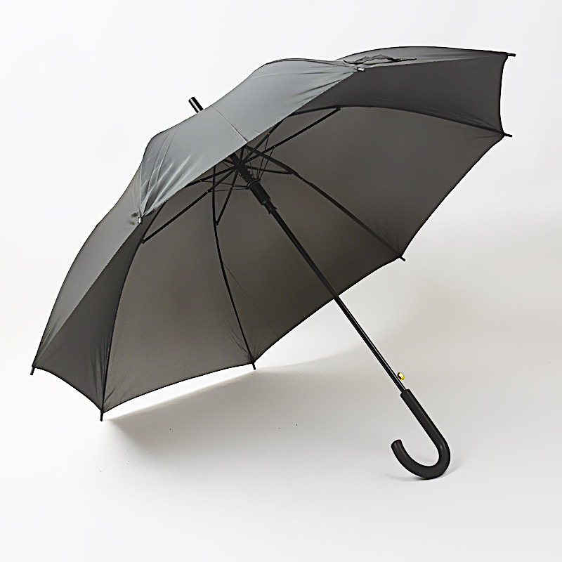 60cm Automatic Black Umbrella Factory Direct Sales 8 Bone Straight Rod Sunny Umbrella Advertising Umbrella Logo Spot Cheap Wholesale