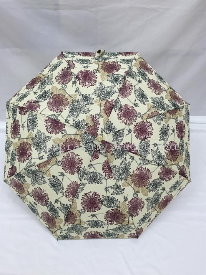 New Twelve Colors Mixed Dress Exotic Personality Three Fold Semi-automatic Umbrella
