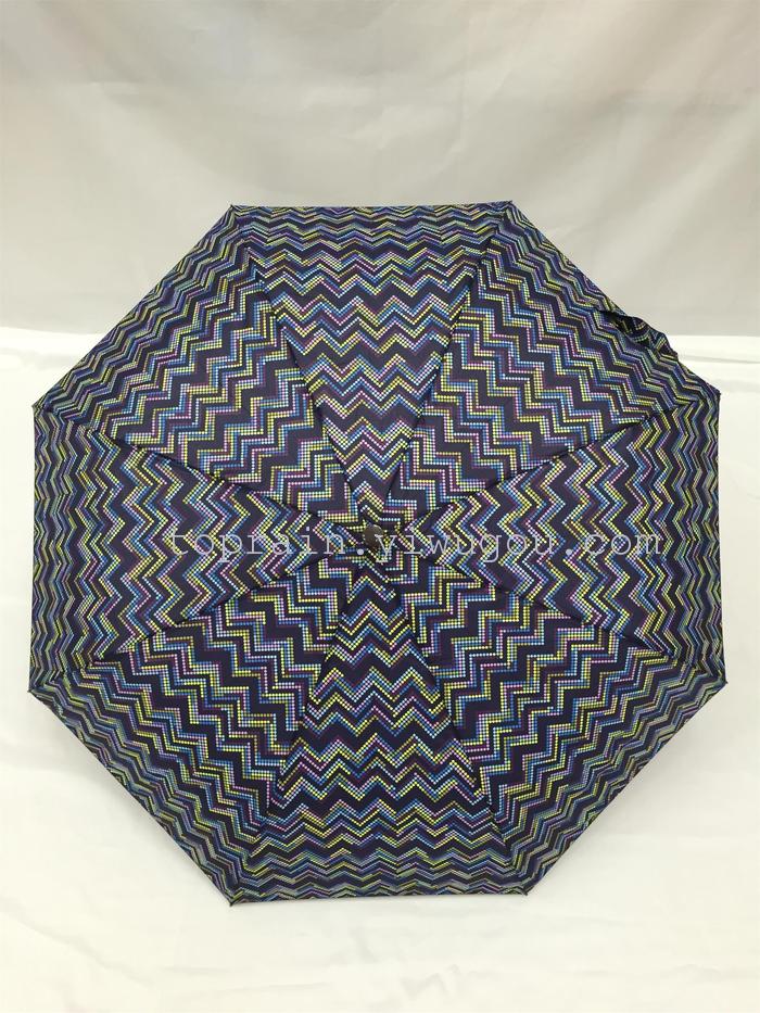 New Twelve Colors Mixed Dress Exotic Personality Three Fold Semi-automatic Umbrella