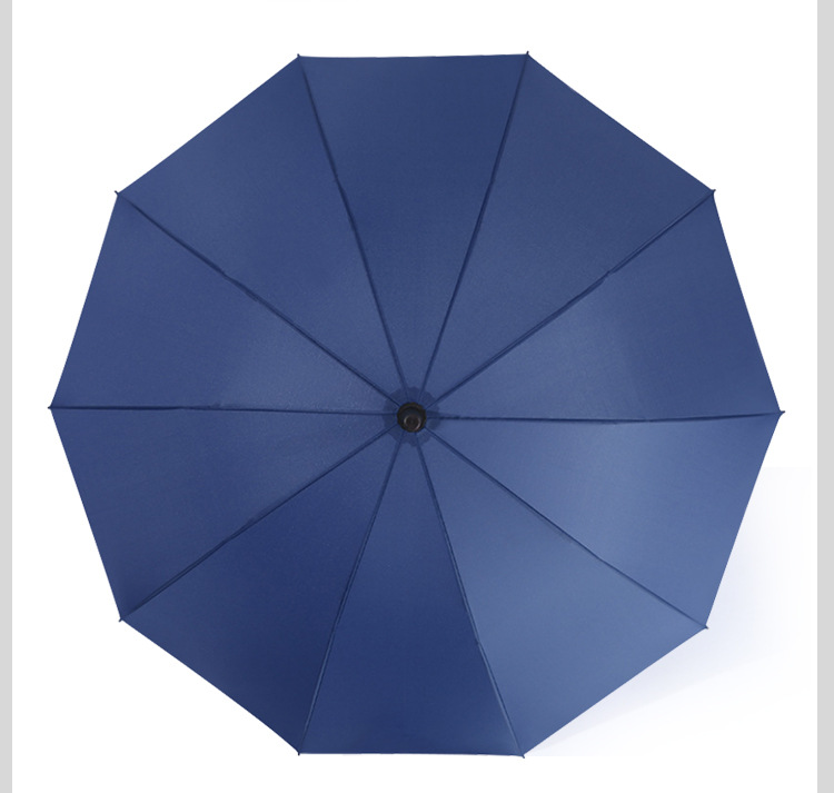 10-Bone Straight Rod Advertising Umbrella Customized Rain Or Shine Dual-Use Umbrella Customized Long Handle Golf Umbrella Foreskin Straight Handle Umbrella Wholesale