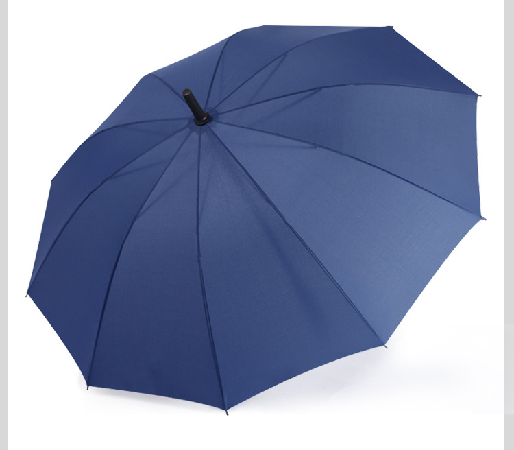 10-Bone Straight Rod Advertising Umbrella Customized Rain Or Shine Dual-Use Umbrella Customized Long Handle Golf Umbrella Foreskin Straight Handle Umbrella Wholesale