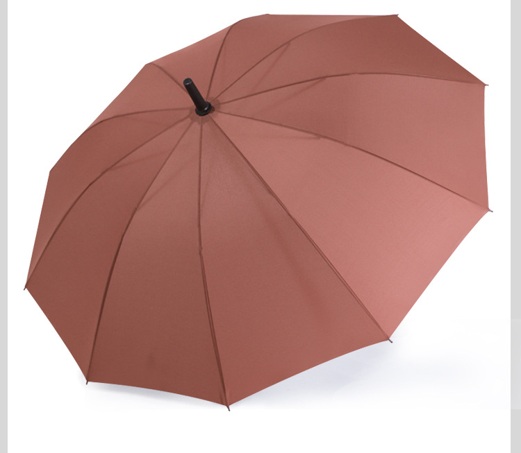 10-Bone Straight Rod Advertising Umbrella Customized Rain Or Shine Dual-Use Umbrella Customized Long Handle Golf Umbrella Foreskin Straight Handle Umbrella Wholesale