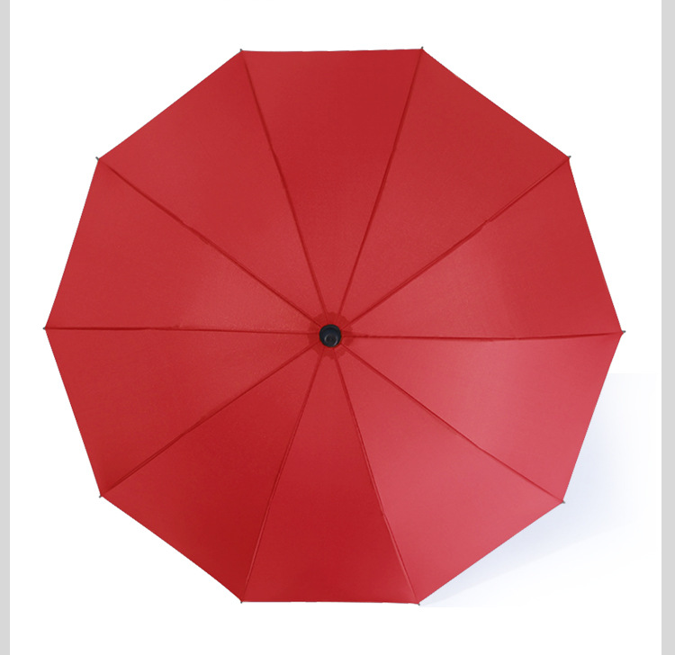 10-Bone Straight Rod Advertising Umbrella Customized Rain Or Shine Dual-Use Umbrella Customized Long Handle Golf Umbrella Foreskin Straight Handle Umbrella Wholesale