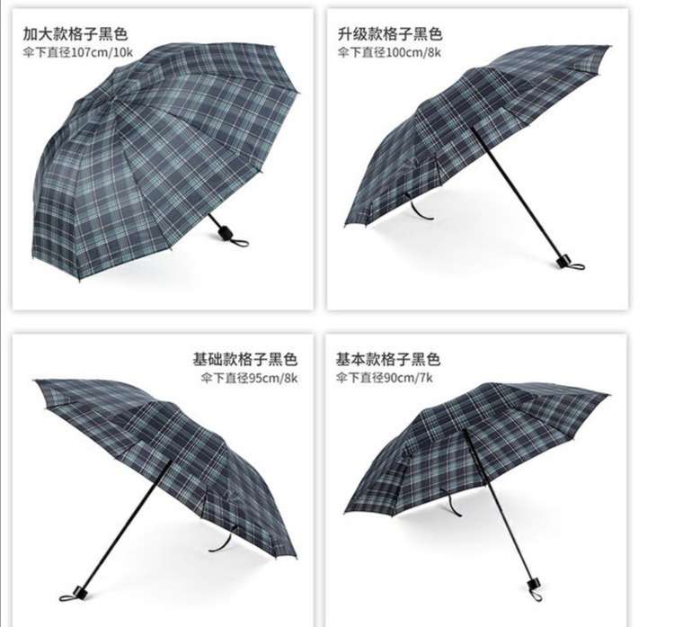 Customized logo gift umbrella umbrella with three folding vinyl sun umbrella umbrella for women and men