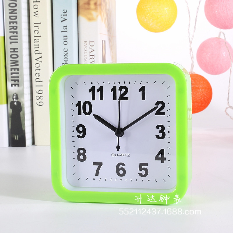 Factory Wholesale Square Candy Color Clock Fashion Personality and Creativity Alarm Clock Home Daily Necessities Student Gifts Factory Wholesale Square Candy Color Clock Fashion Personality and Creativity Alarm Clock Home Daily Necessities Student Gifts
