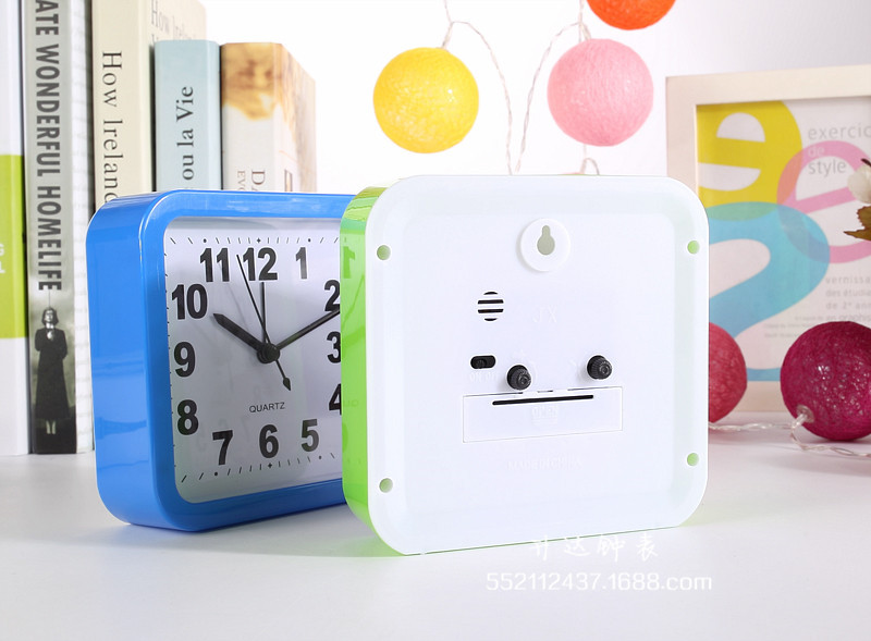Factory Wholesale Square Candy Color Clock Fashion Personality and Creativity Alarm Clock Home Daily Necessities Student Gifts Factory Wholesale Square Candy Color Clock Fashion Personality and Creativity Alarm Clock Home Daily Necessities Student Gifts