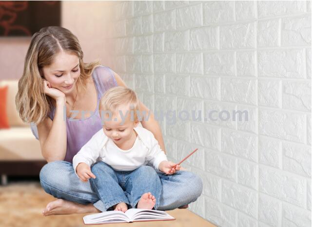 3D Brick Pattern Wall Sticker Decoration TV Background Wall Waterproof Self-Adhesive Wallpaper Tile Sticker