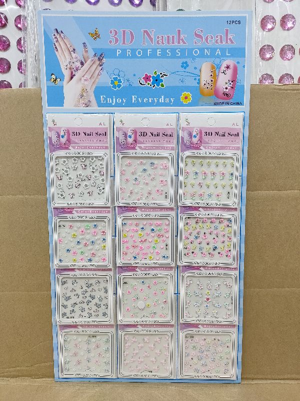 12 Hanging Card Nail Sticker Camphire Fingernail Decoration Small Stickers