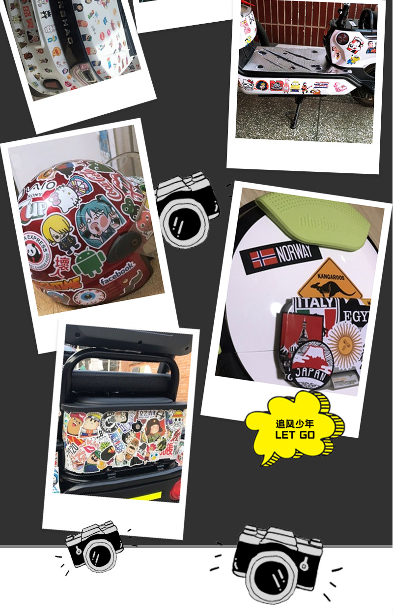 50 Duffy Bear and Star Delu Cartoon Graffiti Stickers Luggage Laptop Car Decoration Sticker
