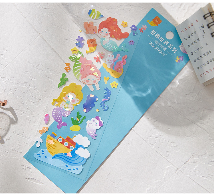 Flat Sticker Sweet World Series Cute Ins Collage Decoration Fresh Journal DIY 8