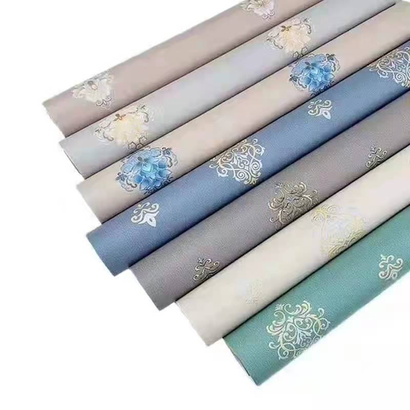 Self-Adhesive Waterproof Wallpaper Gray Cement Wall Sticker Industrial Style Wallpaper Shop Decoration Paper Sticker