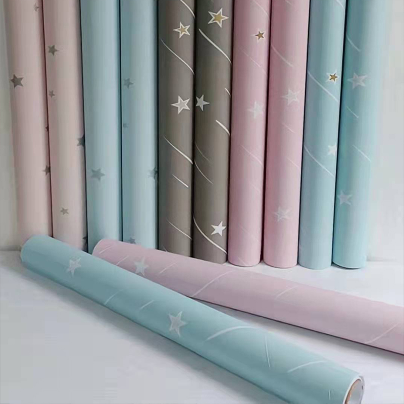 Self-Adhesive Waterproof Wallpaper Gray Cement Wall Sticker Industrial Style Wallpaper Shop Decoration Paper Sticker