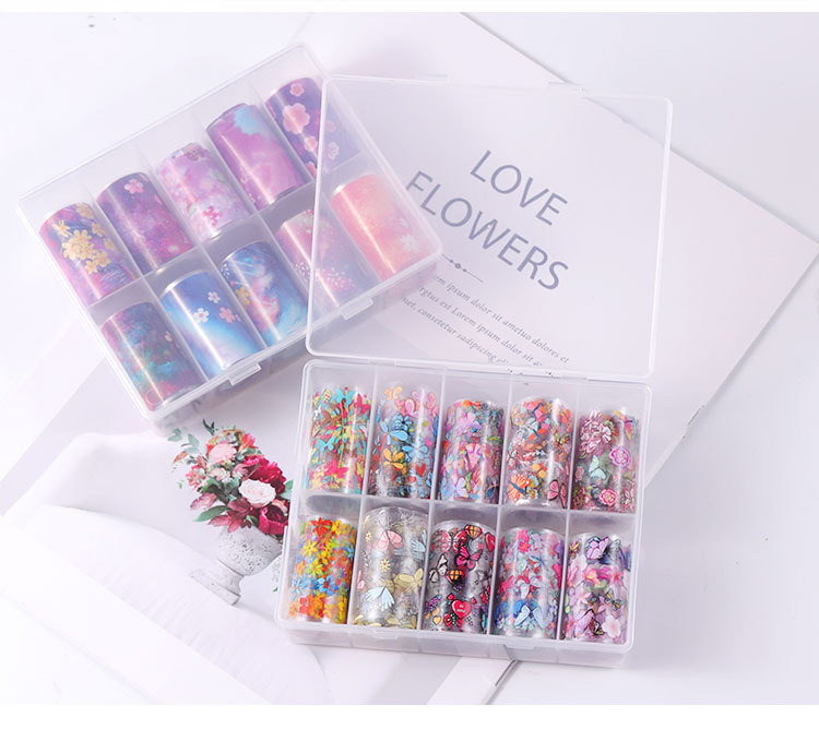 Cross-Border New Arrival Nail Art Flower Starry Sky Series Transfer Paper Internet Celebrity Nail Sticker Flower Laser Starry Sky Paper Decoration Cross-Border New Arrival Nail Art Flower Starry Sky Series Transfer Paper Internet Celebrity Nail Sticker Flower Laser Starry Sky Paper Decoration