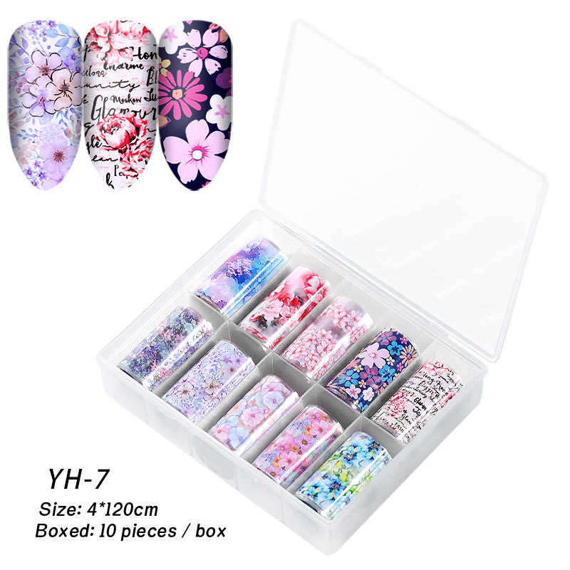 Cross-Border New Arrival Nail Art Flower Starry Sky Series Transfer Paper Internet Celebrity Nail Sticker Flower Laser Starry Sky Paper Decoration Cross-Border New Arrival Nail Art Flower Starry Sky Series Transfer Paper Internet Celebrity Nail Sticker Flower Laser Starry Sky Paper Decoration
