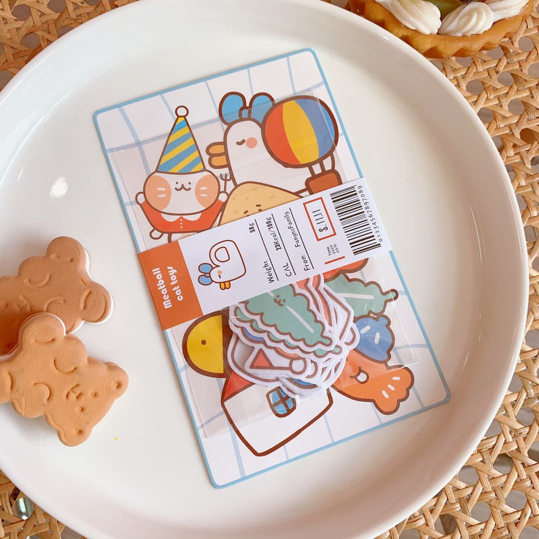 Korean Style Ins Cartoon Cute Soft Candy Bear Hand Ledger Sticker Creative Mobile Phone Decoration Material Stickers Transparent Decoration