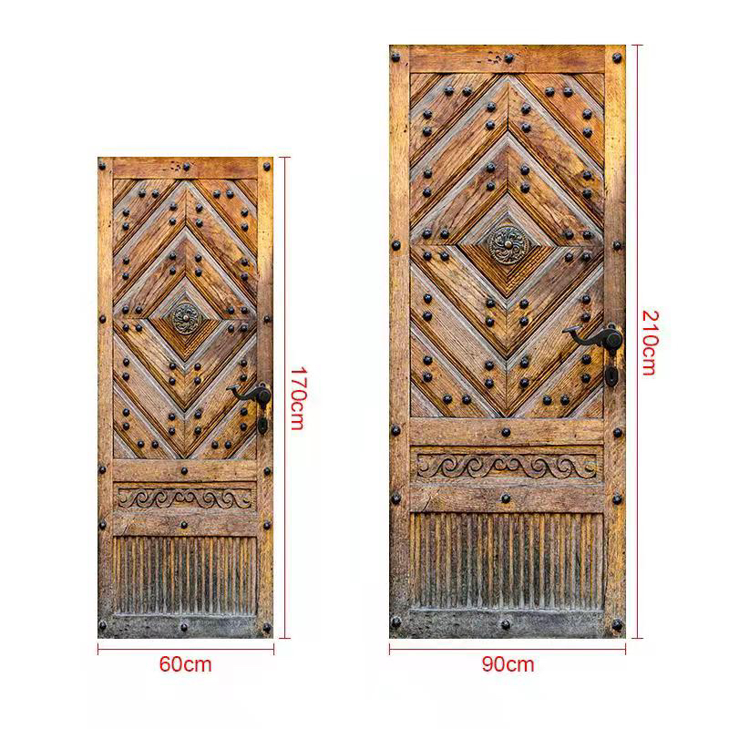 Imitation 3D Door Sticker Arch Stairs Corridor Door Sticker DIY Home Wooden Door Renovation Special Decoration Wall Stickers
