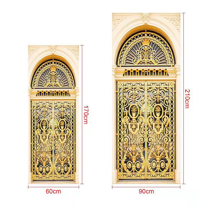 Imitation 3D Door Sticker Arch Stairs Corridor Door Sticker DIY Home Wooden Door Renovation Special Decoration Wall Stickers