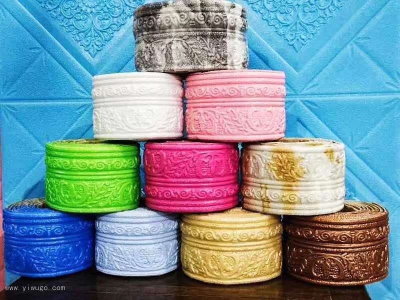 Self-Adhesive Baseboard Wall Sticker Corner Line Edge Banding Door Frame Edge Wrapping Waistline Decoration 3D Foam Footline Self-Adhesive Baseboard Wall Sticker Corner Line Edge Banding Door Frame Edge Wrapping Waistline Decoration 3D Foam Footline