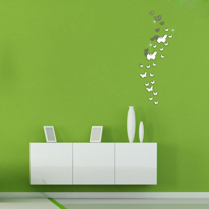 AliExpress Creative Acrylic Butterfly Mirror Pattern Sticker DIY Living Room Bedroom Backgrund Wall Decoration Stickers Wholesale AliExpress Creative Acrylic Butterfly Mirror Pattern Sticker DIY Living Room Bedroom Backgrund Wall Decoration Stickers Wholesale