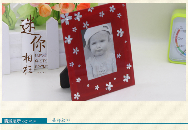 Factory Direct Sales Creative Crystal Glass Photo Frame Various Sizes Can Be Customized Wholesale Travel Commemorative Photo Frame