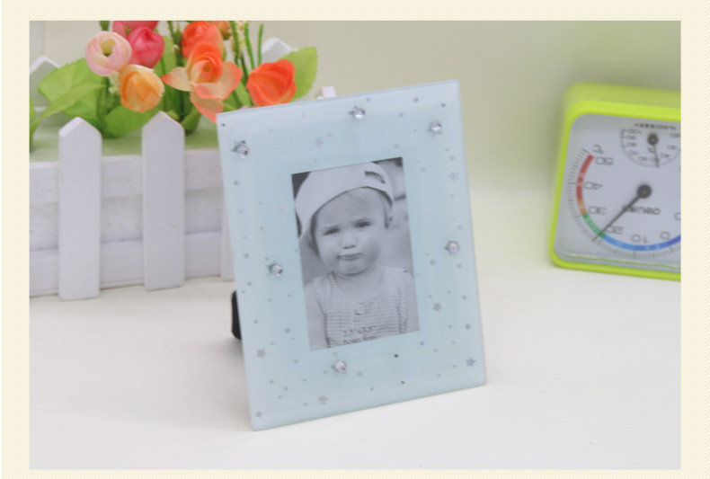 Factory Direct Sales Creative Crystal Glass Photo Frame Various Sizes Can Be Customized Wholesale Travel Commemorative Photo Frame