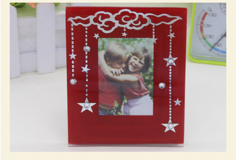 Factory Direct Sales Creative Crystal Glass Photo Frame Various Sizes Can Be Customized Wholesale Travel Commemorative Photo Frame