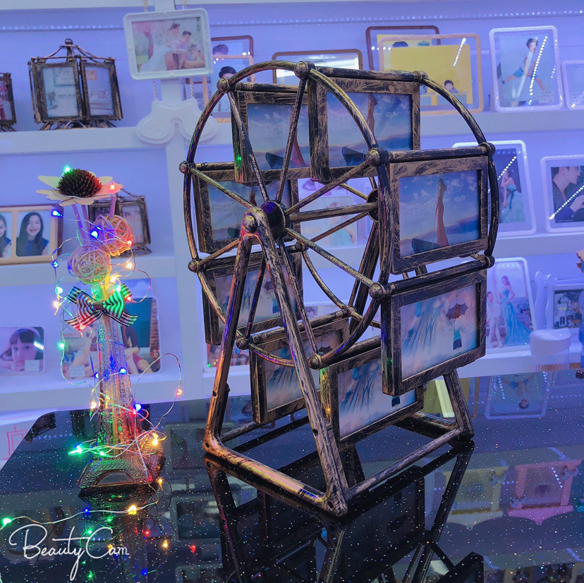Haotao Photo Frame Ht2222 Flat Retro Ferris Wheel 4-Inch 8-Frame