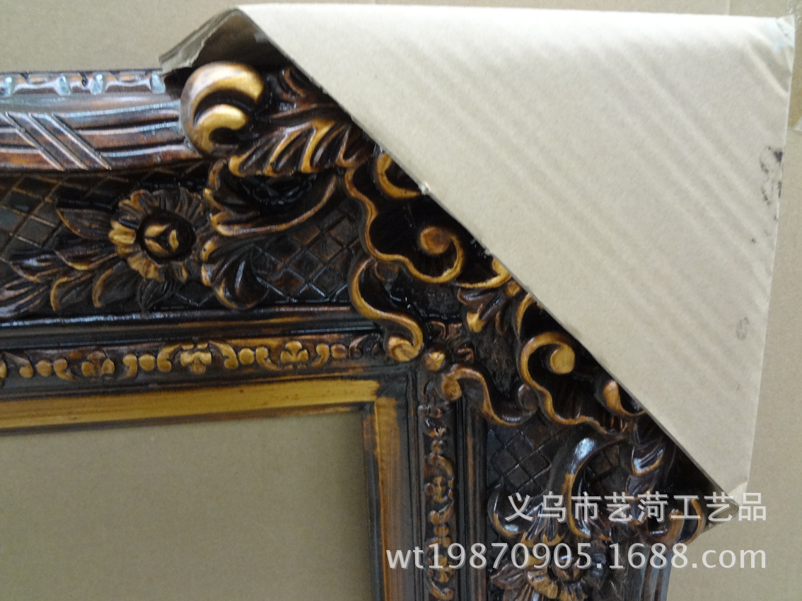 Yiwu Factory Direct Sales Resin Photo Frame Wholesale | European Style Hotel Mural | KTV Engineering Oil Painting | Yi Yi Yi Handcrafted Painting