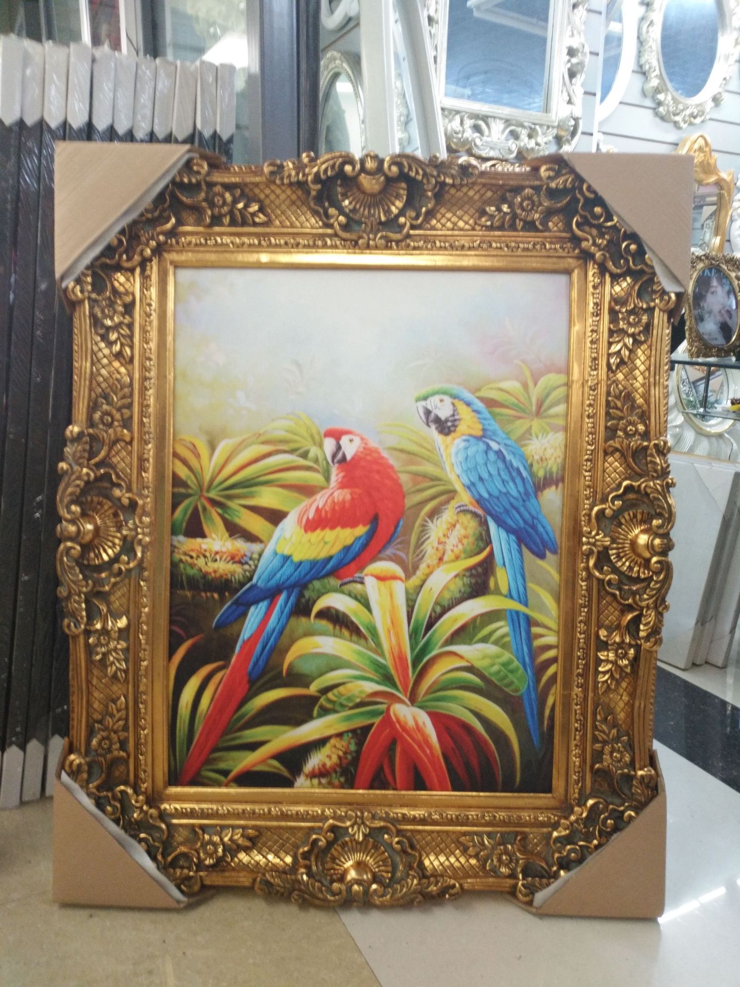 Manufacturer European Resin Photo Frame Archaism Silver Classic Oil Painting Photo Frame 24-Inch Wedding Planning Frame