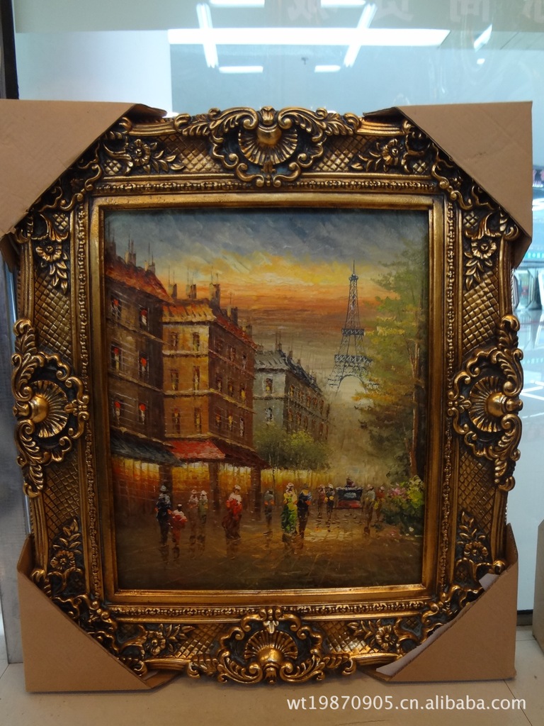 Manufacturer European Resin Photo Frame Archaism Silver Classic Oil Painting Photo Frame 24-Inch Wedding Planning Frame