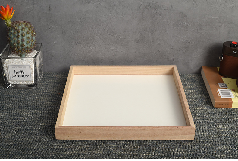 Cross-Border Wooden Decorative Picture Frame Creative Wooden Photo Frame Decoration Simple Amazon Wooden Dried Flower Plant Display Table