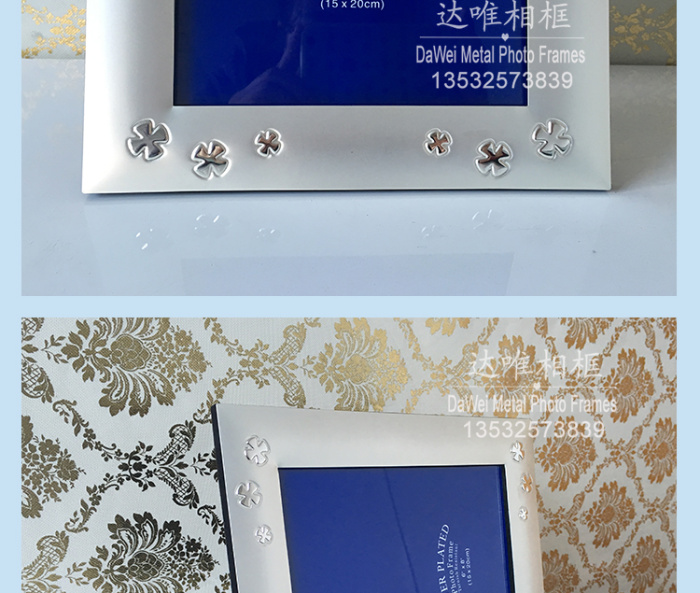 Silver metal frame photo frame business gift holiday gift
