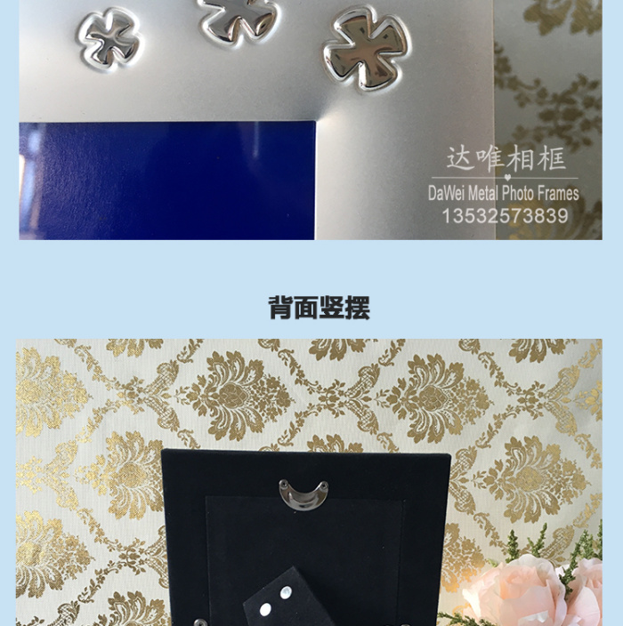 Silver metal frame photo frame business gift holiday gift
