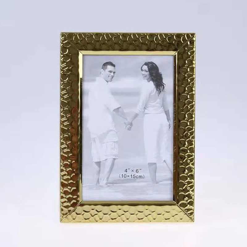 Stainless Steel Hammer Printing Glass Creative Decoration Gift Living Room Bedroom Photo Crafts Metal Photo Frame Stainless Steel Hammer Printing Glass Creative Decoration Gift Living Room Bedroom Photo Crafts Metal Photo Frame