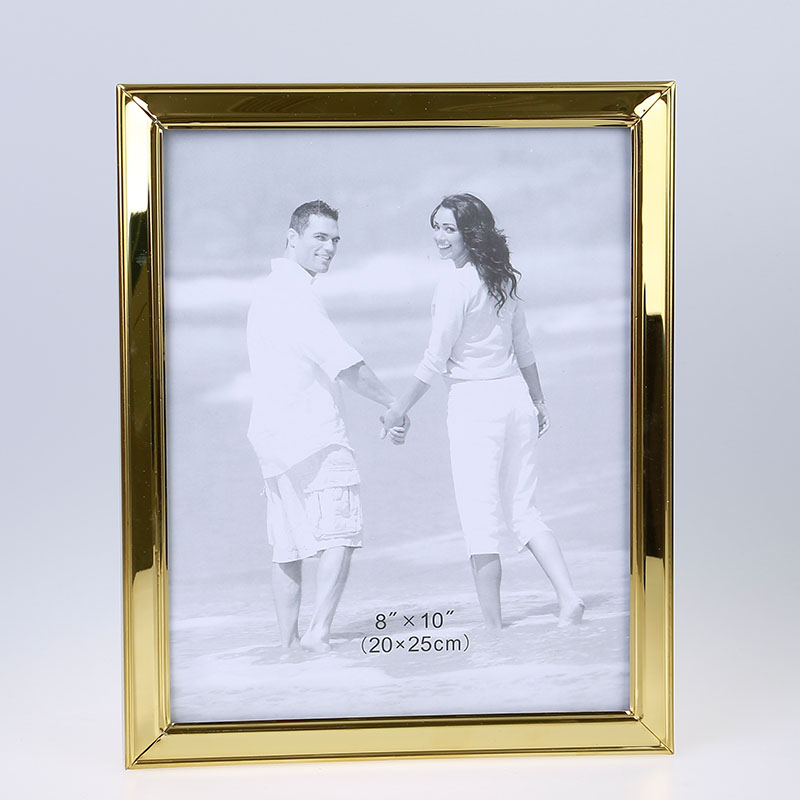 Stainless Steel Hammer Printing Glass Creative Decoration Gift Living Room Bedroom Photo Crafts Metal Photo Frame