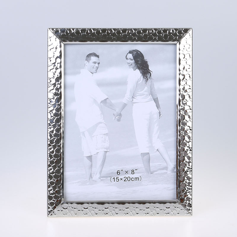 Stainless Steel Hammer Printing Glass Creative Decoration Gift Living Room Bedroom Photo Crafts Metal Photo Frame Stainless Steel Hammer Printing Glass Creative Decoration Gift Living Room Bedroom Photo Crafts Metal Photo Frame