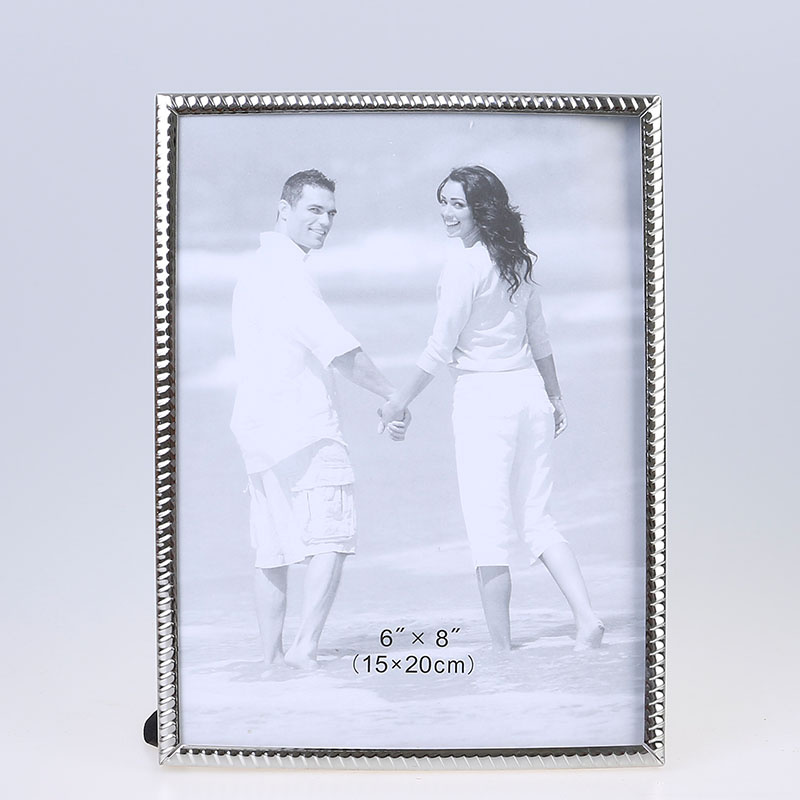 Stainless Steel Hammer Printing Glass Creative Decoration Gift Living Room Bedroom Photo Crafts Metal Photo Frame Stainless Steel Hammer Printing Glass Creative Decoration Gift Living Room Bedroom Photo Crafts Metal Photo Frame