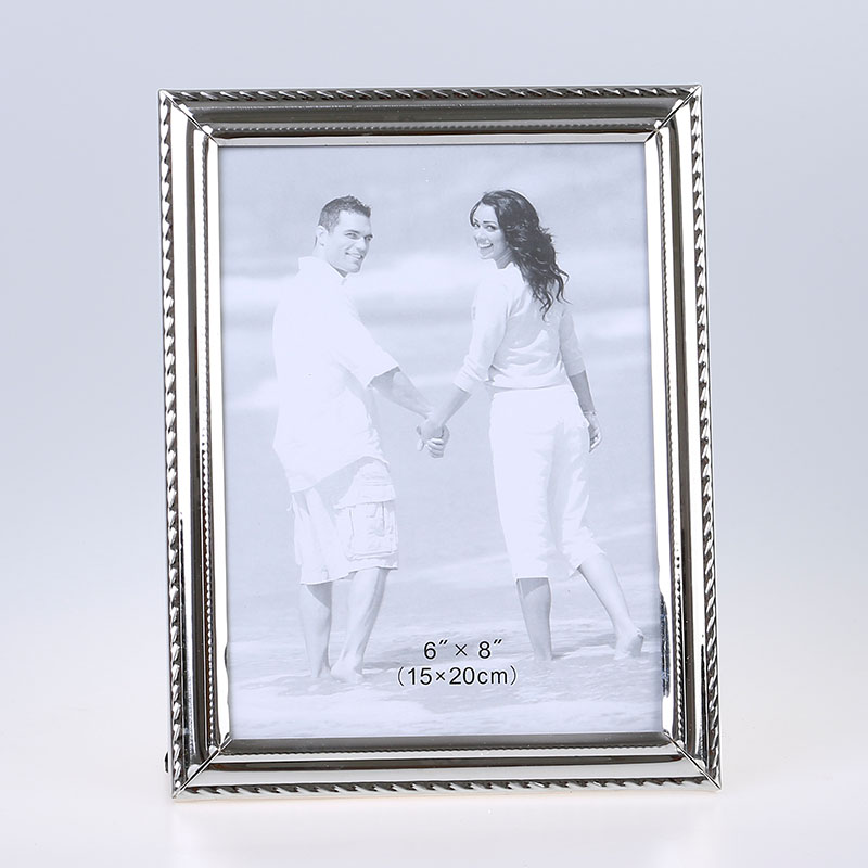 Stainless Steel Hammer Printing Glass Creative Decoration Gift Living Room Bedroom Photo Crafts Metal Photo Frame Stainless Steel Hammer Printing Glass Creative Decoration Gift Living Room Bedroom Photo Crafts Metal Photo Frame