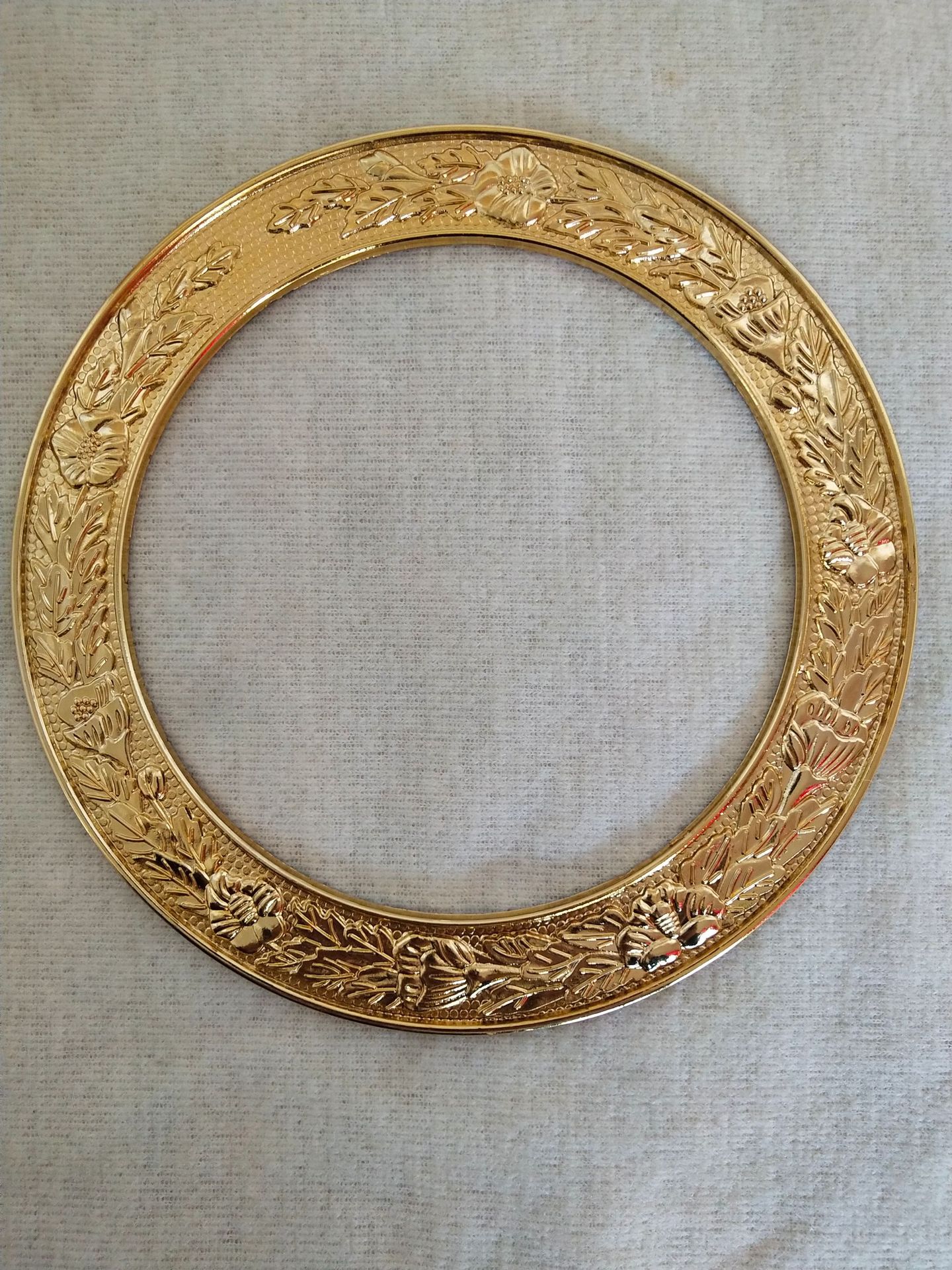 Factory in Stock Supply Medal round Flower Border Photo Frame Foreign Trade Frame Wooden Medal Flower Border
